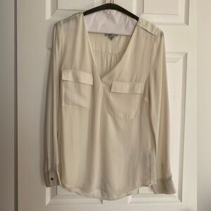 White H&M long sleeve blouse